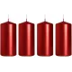  Candele ROSSE, 4 pezzi, CANDELE DELL'AVVENTO per la decorazione della tavola