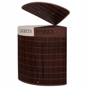    Portabiancheria da appoggio Springos da 73 l, nei toni del marrone e del beige