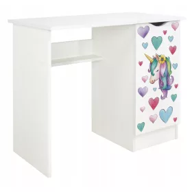  Scrivania rettangolare Leomark Roma 90 x 50 x 77 cm bianca