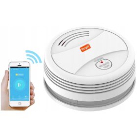    Rilevatore di fumo Tuya S-D1, allarme sonoro, allarme luminoso, connessione WiFi