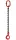 Braca a catena 1C 10-8 3.15T, lunghezza 2M, gancio di sicurezza