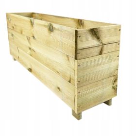  Box da balcone 30 x 124 cm in legno