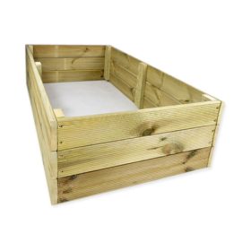  Box da balcone 123 x 60 cm in legno