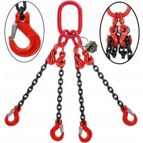 CATENA SINGOLA 4C 4.25T 2M ganci accorciati