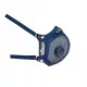  Maschera sportiva Olmed +2 filtri - blu navy - S