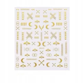  ADESIVI PER UNGHIE SEGNO EGIZIANO ORO DP670