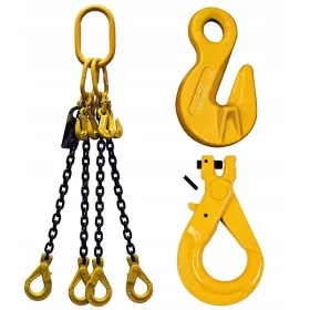 CATENA SINGOLA 4C 2.36T 3M ganci di sicurezza + scintilla