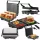  Contatto, panini, grill elettrico pieghevole Adler AD 3051 argento/grigio 2800 W