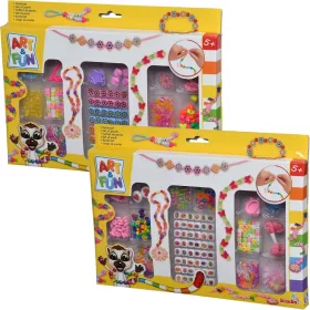2 kit per realizzare braccialetti colorati Art&Fun