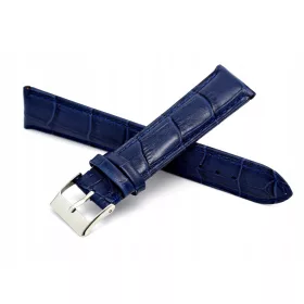  Cinturino per orologio 20MM BLU Pelle Coccodrillo