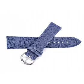  Cinturino per orologio 18MM Cappotto in pelle BLU