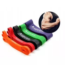    Set di 5 FASCE DI RESISTENZA PER ESERCIZI in una borsa CROSSFIT