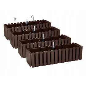  4x Fioriera da balcone DDEF600 Ganci + Sistema