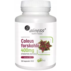   Capsule Vegetali di Coleus forskohlii 400mg - Supporta il Metabolismo e la Perdita di Peso