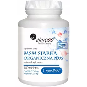   MSM® Organic Sulfur Plus con Vitamina C - 180 Compresse - Aliness