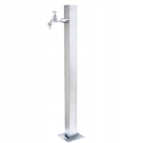    Rubinetto da giardino in acciaio inox, colonna d'acqua inox