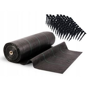    Tessuto pacciamante agricolo (antierbacce) Plonos nero 160 x 10.000 cm 70 g/m²
