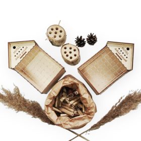  2 casette per api muratrici, insetti e coccinelle