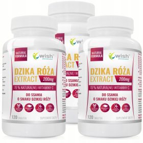   Vitamina C Naturale 70% da Rosa Canina - WISH Pharmaceutical® | 360 Compresse