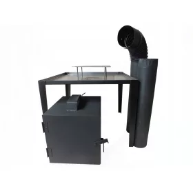  Set completo per affumicatoio: focolare, tubi, supporto