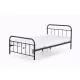  Letto matrimoniale Halmar Linda 120x200 cm nero