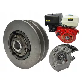 MOTORE FRIZIONE CENTRIFUGA 147x25,4mm 2 CINGHIE