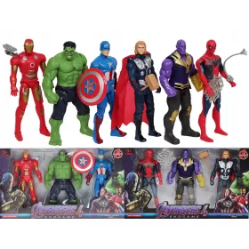  6 FIGURE DEL CAPITANO SPIDERMAN THANOS HULK degli AVENGERS