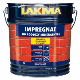 Lakma Impregnante per Substrati Minerali, Incolore 4L 5411