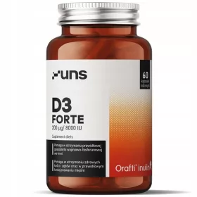   UNS D3 Forte 200ug/8000IU - 60 Capsule Vegane Ricche di Vitamina D