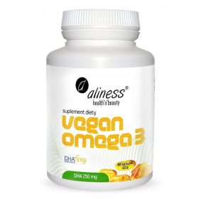   Aliness Vegan Omega-3 con DHA 250 mg - 60 Capsule VEGE di Origine Naturale