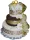 Set Regalo di Asciugamani Eleganti a Forma di Torta - Ideale per Matrimoni e Anniversari