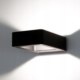    Lampada da parete da giardino Kwazar Luminaire, nera, sorgente LED integrata da 5 W
