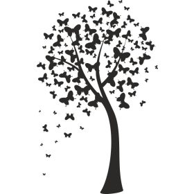   Adesivo Murale Albero - 100x160 cm - Personalizzabile in Vari Colori