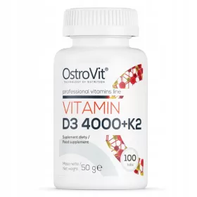   OstroVit Vitamina D3 4000 + K2, Integratore di Salute Ossea e Vascolare