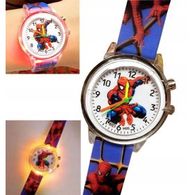    Orologio per bambini da ragazzo, orologio da bambino per bambini SPIDERMAN LED GLOWING