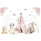  Adesivi murali per bambini Animali della foresta Boho