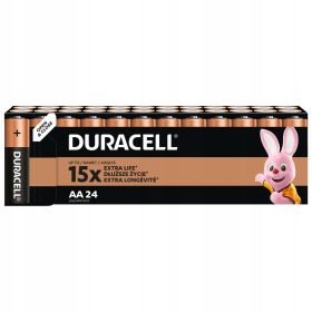  Batteria alcalina Duracell AA (R6) 24 pz.