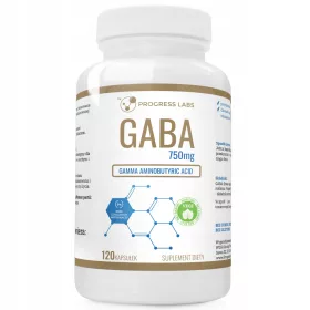   Acido Gamma Aminobutirrico GABA 750mg - Integratore Vegano di Progress Labs