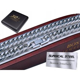    CATENA IN ARGENTO SPESSA DA COLLO DA UOMO, ACCIAIO CHIRURGICO 316L 9 MM