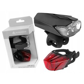    Illuminazione per bicicletta Kross Lumi Set II, batteria da 22 lm