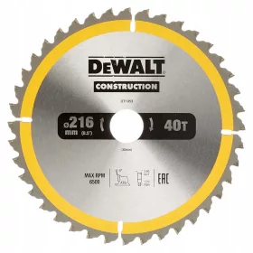  Lama per sega DeWalt per legno 216x30 mm