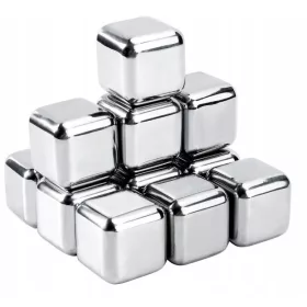 Cubetti di ghiaccio in metallo per bevande Whisky 12s
