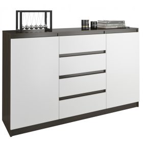  Cassettiera moderna Mobene 160 x 40 x 98 cm wengé opaco