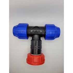  Connettore a T S60x6x32mm per contenitore IBC Mauzer