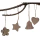  Set decorazioni in legno per l'albero di Natale, pendenti D23