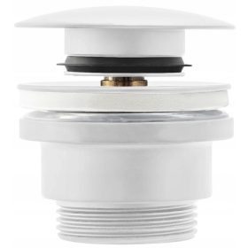    Tappo senza troppopieno, con troppopieno click-clack, rotondo Rea, bianco