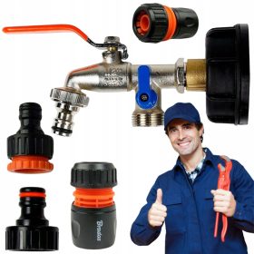  Rubinetto IBC 1000L Set per rubinetti MAUSER