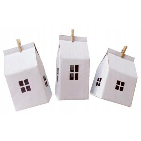    Casette per CALENDARIO DELL'AVVENTO - Kraft bianco 24 pz.