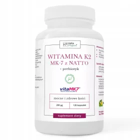   Vitamina K2 vitaMK7 da NATTO 200µg per Ossa Forti e Sane - 120 Capsule, Prodotto Vegano