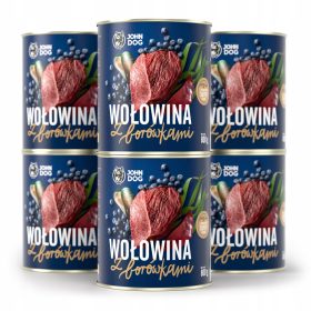  John Dog alimento umido manzo con mirtilli 6x800 g